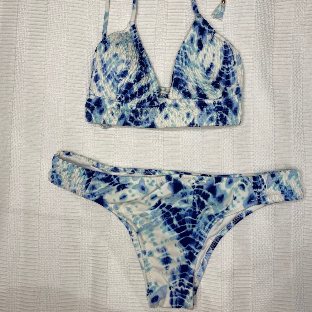 Victoria secret bikini blue tie dye